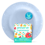 Compostables Small Plates 8ct Blue